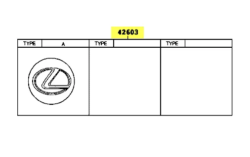 غطاء جنط  Lexus LS460  2007-2012