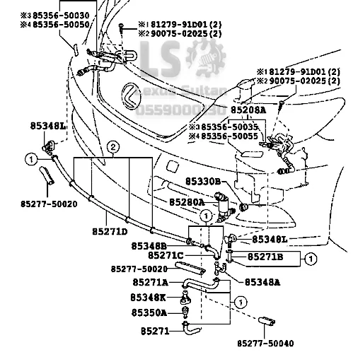 صورة إضافية لمنتج: رشاش ماء شمعات لكزس – متجر سلطان