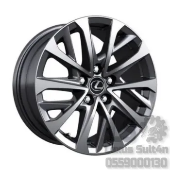 صورة مصغرة للمنتج غطاء جنط لكزس أسود برواز نيكل - رقم 2