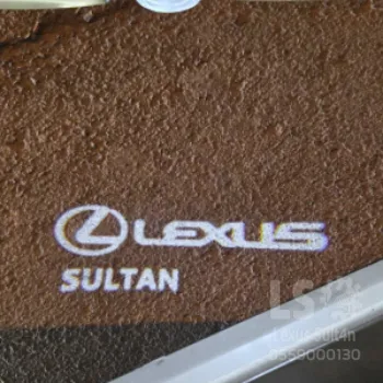 اضاءة ابواب ترحيبيه شعار لكزس بأسم سلطان Sultan