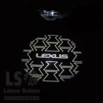 اضاءة ابواب ترحيبيه شعار لكزس الساير